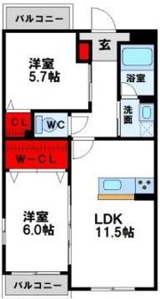 グランシャリオ行橋泉中央の間取り画像