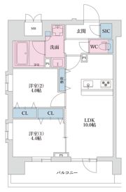 スプランディッド四ツ木の間取り画像