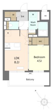 S-RESIDENCE博多駅東awesomeの間取り画像