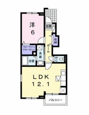 ヴィラージュ壱番館の間取り画像