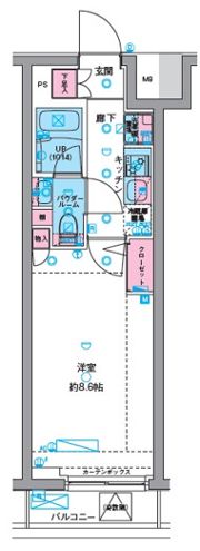 GENOVIA東向島skygardenの間取り画像