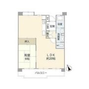 昭島つつじが丘ハイツ1号棟の間取り画像
