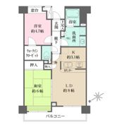 調布パークハウスの間取り画像