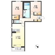 ヴィラーチェSの間取り画像