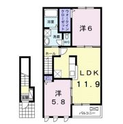 ラプレⅢの間取り画像