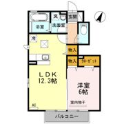Dーroom神谷沢 Aの間取り画像
