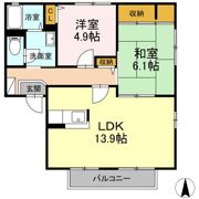 プレスティージュ Cの間取り画像