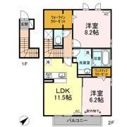 アンソレイエ2の間取り画像