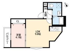CRASTINE愛宕町(クラスティーネアタゴチョウ)の間取り画像
