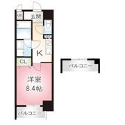 ecrin上前津の間取り画像