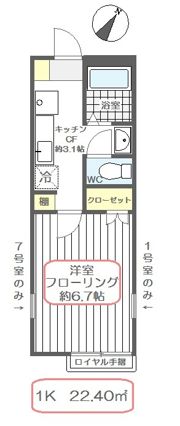ソレイユBの間取り画像