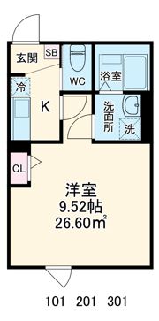 GRADUS西浦和の間取り画像