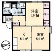 シーサイドオクダ A棟の間取り画像