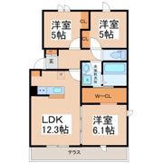 仮称)上愛子共同住宅新築APの間取り画像