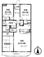 ロイヤルヒルズ高砂の間取り画像