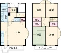 コーポ上島台N棟の間取り画像