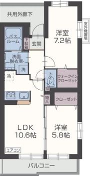 ヴィア フェリーチェの間取り画像