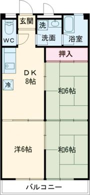 ソフト第一河辺マンションの間取り画像