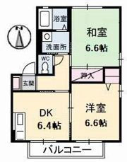ディアス山手 A棟の間取り画像