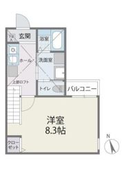 ジラフ桜ヶ丘Aの間取り画像