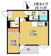 R-smart 九産大前Ⅰの間取り画像