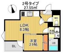 R-smart 九産大前Ⅰの間取り画像