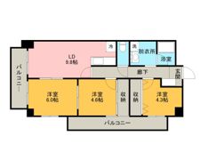セシリアマンションの間取り画像
