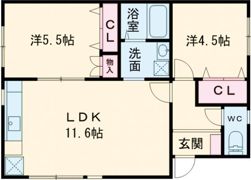 ヘーベルメゾン福崎の間取り画像