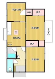 上白水八尋貸家の間取り画像