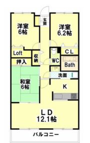 クレアコートロイヤルの間取り画像