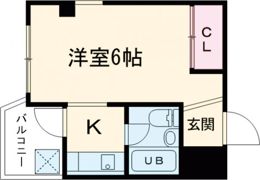 ユウキハイツの間取り画像