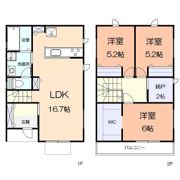 ソレイユ2号館の間取り画像
