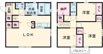シンプルライフ平塚 E棟の間取り画像