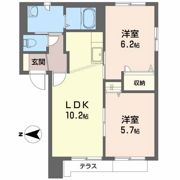 エーデルハイムBの間取り画像
