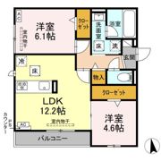 セレスティア鷺山 WESTの間取り画像