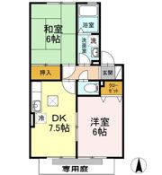 ノーバル Bの間取り画像