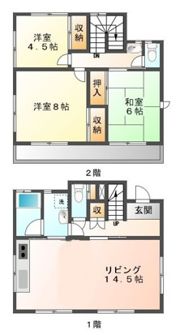中2丁目貸家の間取り画像