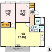 サンパレス小山 A棟の間取り画像