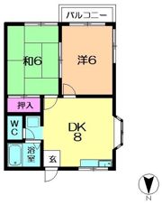 藤松ハイツの間取り画像
