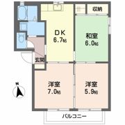 ヴィラ 虹ヶ丘 A棟の間取り画像