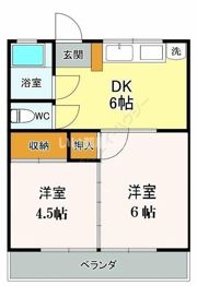 ハイムあさひの間取り画像