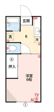 レジデンス古賀の間取り画像