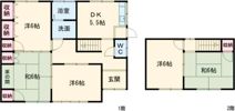川島河田町 貸家の間取り画像