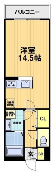 セレーナ白梅町の間取り画像