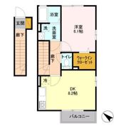 ウィット請西東Dの間取り画像