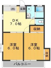 コーポサトウの間取り画像