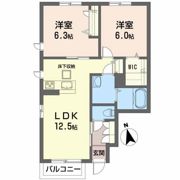サンパティーク椌木Aの間取り画像