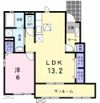 エクセリッシュ Aの間取り画像