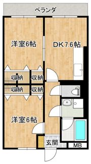 ロイヤルプレースの間取り画像