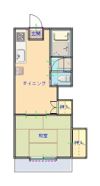 鴨川ハイツの間取り画像
